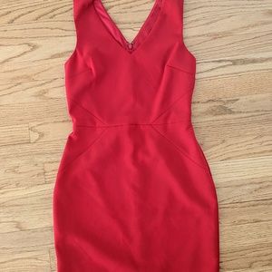 red cocktail dress
